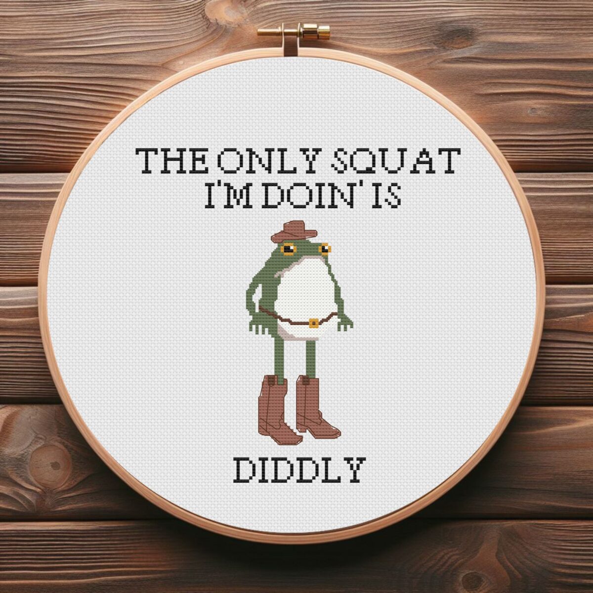 The Only Squat I Am Doing Is Diddly – PDF Pattern